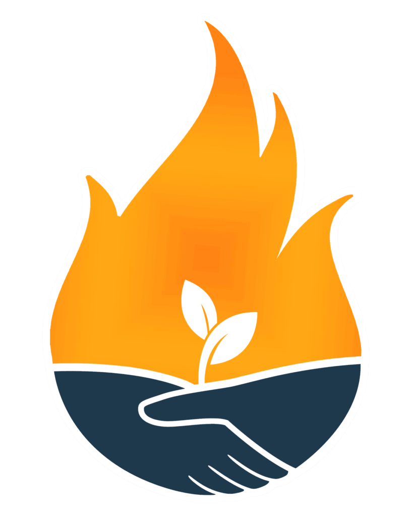 fire and agriculture logo