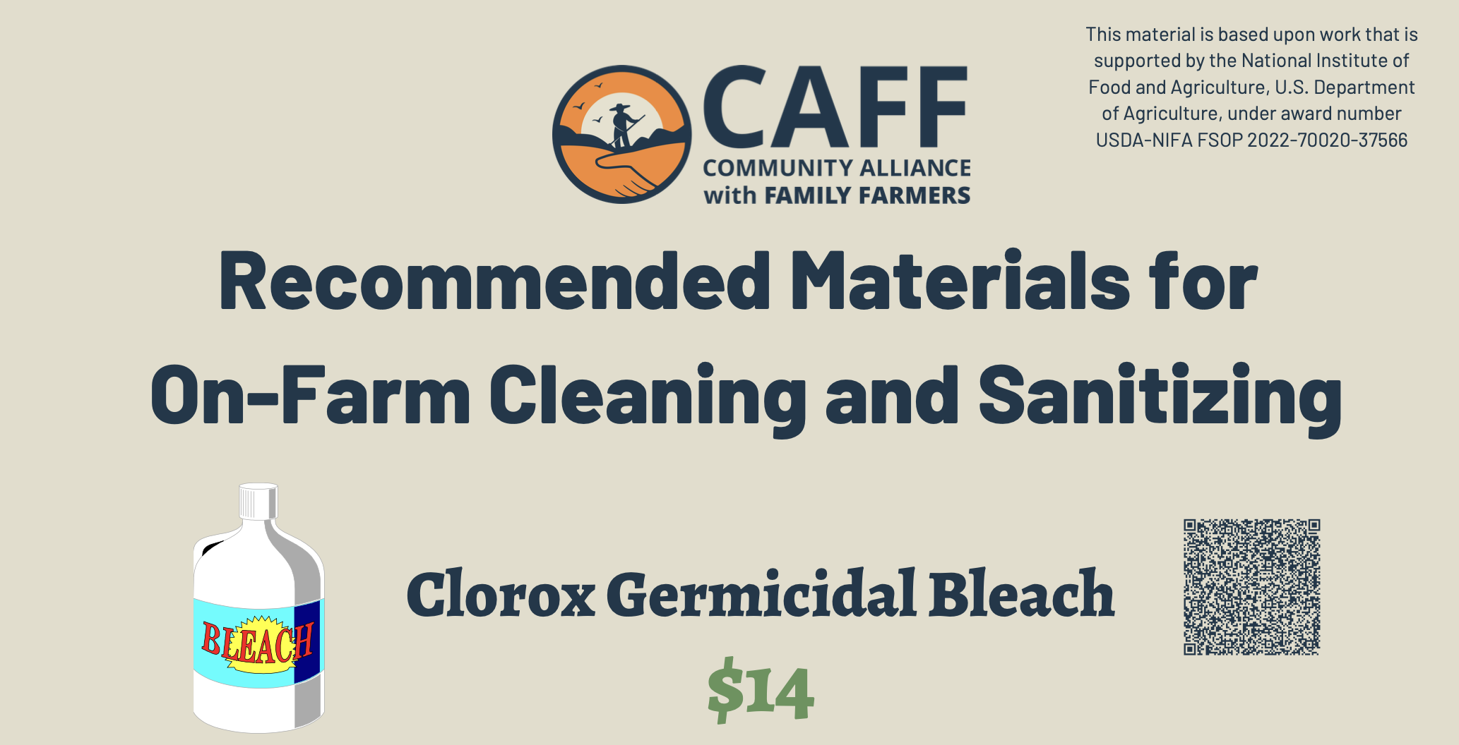 Cleaning & Sanitizing Kit with QR Codes - Community Alliance with ...