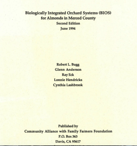 Biologically Integrated Orchard Systems (BIOS) for Almonds guide